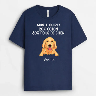 T-shirt personalizzata con cane per papà