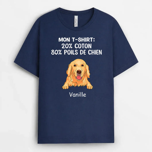 T-shirt personalizzata con cane per papà
