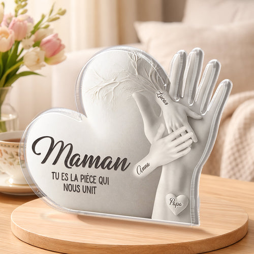 Tutti Uniti™ – Blocco in acrilico personalizzato con nomi