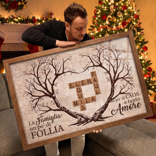 L’Albero di Famiglia™ – Tela cruciverba con nomi personalizzati