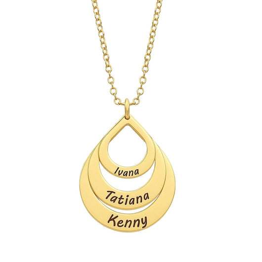 Collana Gocce Eterne™ personalizzata con nomi incisi