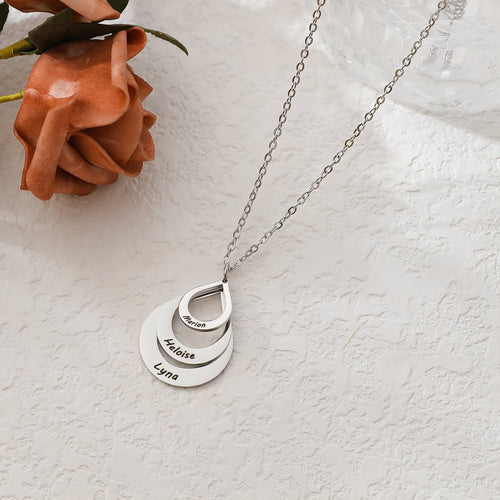 Gocce Eterne™ – Collana con ciondolo a goccia in acciaio inossidabile
