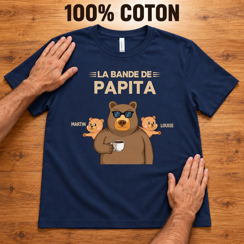 Nonno Orso™ - T-shirt personalizzata con i nipoti