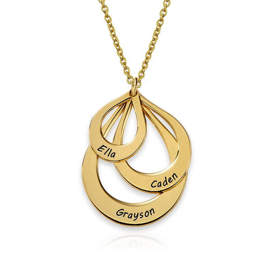 Collana Gocce Eterne™ personalizzata con nomi incisi