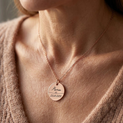 Legame Eterno™ - Collana ricordo con nome e data