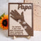 Legati a Te™ – Cornice in legno personalizzata per papà