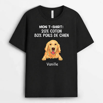 T-shirt personalizzata con cane per papà