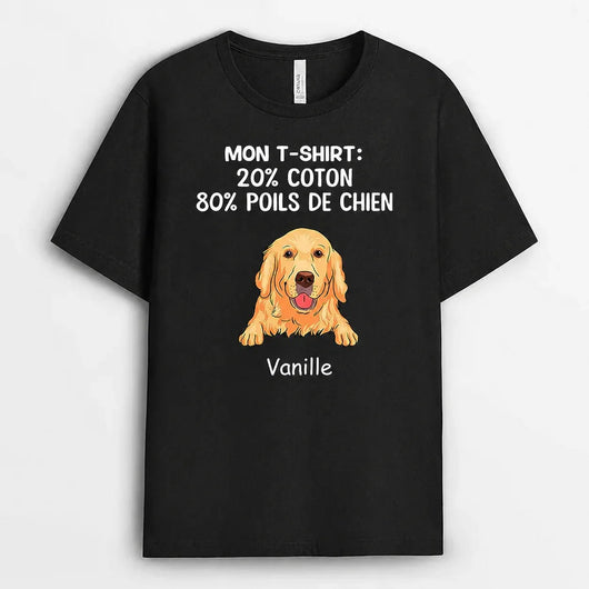 T-shirt personalizzata con cane per papà
