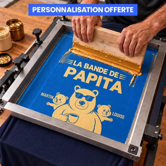 T-shirt Nonno Orso personalizzata con i nomi dei nipoti