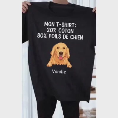 T-shirt personalizzata con cane per papà