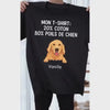 T-shirt personalizzata con cane per papà