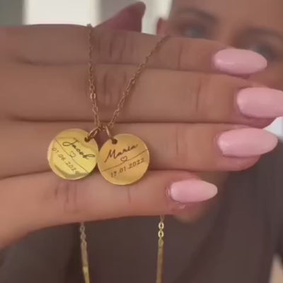 Legame Eterno™ - Collana ricordo con nome e data