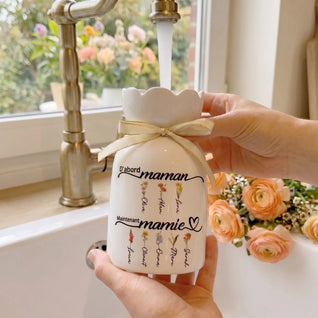 Prima di Tutto Mamma™ – Vaso di famiglia personalizzato in ceramica