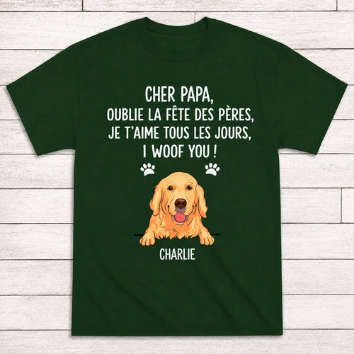 Woof You™ - T-shirt personalizzata in cotone
